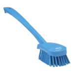 Vikan Washing Brush with long handle, 415 mm, Hard Blue