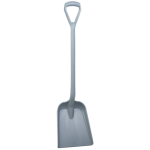 Vikan Shovel, D Grip, 327 x 271 x 50 mm, 1040 mm grey