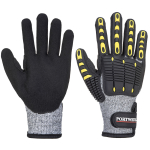 A722 - Anti Impact Cut Resistant Glove Grey/Black Medium