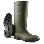 Dunlop Non Safety Green Wellington Size 4