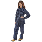 Waterproof Nylon Suit Navy Large