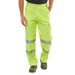 Polycotton Trousers Hi Viz Yellow EN471 Size 44