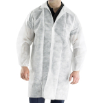 Polyprop Disposable Visitors Coat White XL