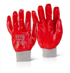 Fully coated PVC Glove Red Size 8