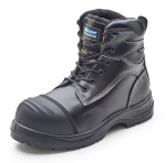 Black Trencher Non Metal Safety Boot Size 8
