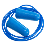 Detectable Corded PU Ear Plugs Blue Box 200 Pairs
