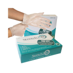 Stretch 2 Fit Clear Powder Free Disposable Gloves Medium