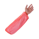 Plastic Disposable Oversleeves Red