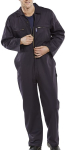 Polycotton Boilersuit in Navy with Zip 46