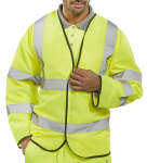 Hi Viz Long Sleeve Jerkin EN471 Yellow XL