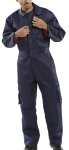 Quilted Boilersuit Navy 38