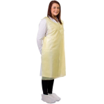 30 Micron 69x138cm PE Aprons on a Roll (200 pieces per roll x 5 rolls per case) Yellow
