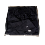 Navy Nylon Trousers With Elasticated Waist L