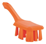 Vikan UST Hand Brush w/short handle, 260 mm, Hard, Orange