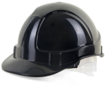 Economy Vented Safety Helmet Black