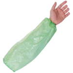 Supertouch PE Disposable Oversleeves Green  Case 2000