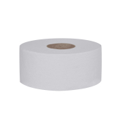 2 Ply 300m White Jumbo Toilet Rolls 60mm Core