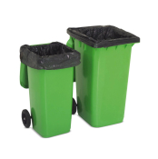 555mm x 810mm x 1150mm Black Compactor Sacks 220g  N2100