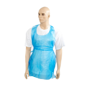 Plastic Disposable Apron Blue 69x107cm Flat Packed