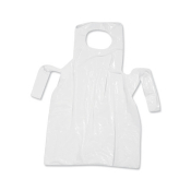Plastic Disposable Apron White  40' x 26'