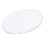 18' White Polishing Floor Pads