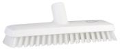 Vikan Deck Scrub, waterfed, 270 mm, Very hard, White