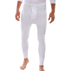 Thermal Long John Trousers White