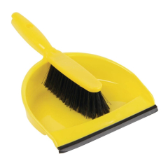 Jantex Soft Dustpan & Brush Set -Yellow