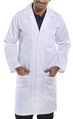 Polycotton Warehouse Coat White