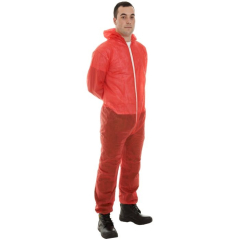 PP Non-Woven Coverall Red