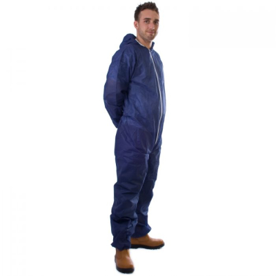 Navy Disposable Coverall Large
