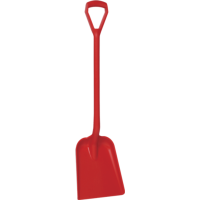 Vikan Shovel, D Grip, 327 x 271 x 50 mm, 1040 mm red