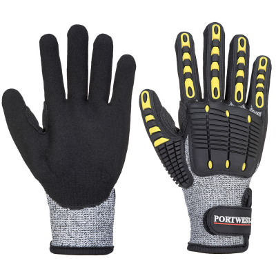A722 - Anti Impact Cut Resistant Glove Grey/Black