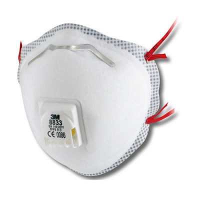 8833 P3V 3M Valved Face Mask