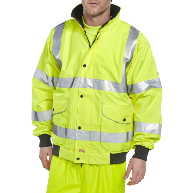 Bomber Jacket Hi Viz Yellow