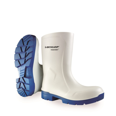 Dunlop FoodPro Calf Length Safety Wellington White