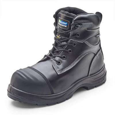 Black Trencher Non Metal Safety Boot Size 5