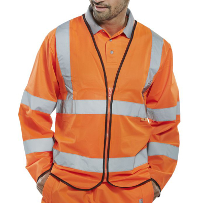 Hi Viz Long Sleeve Jerkin EN471 Orange XXXL