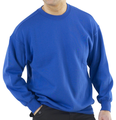 Polycotton Sweatshirt Royal Blue Large