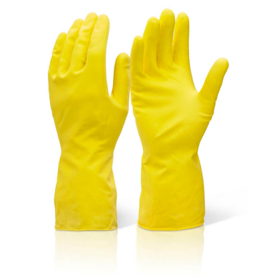 House Hold Medium Weight Glove Yellow Small