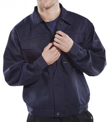 Polycotton 9oz Jacket Navy 40