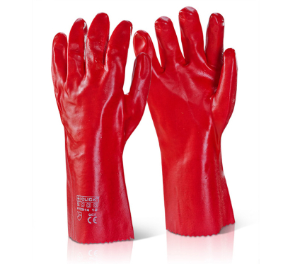 PVC Gauntlet Red 14