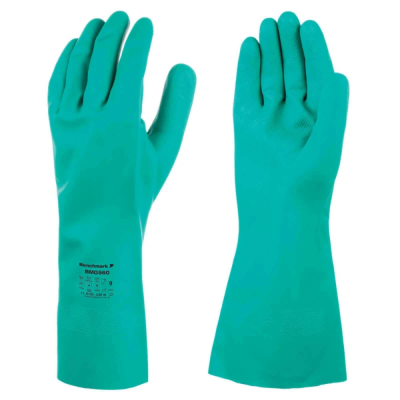 Green Chemical Resistant Nitrile Glove Large