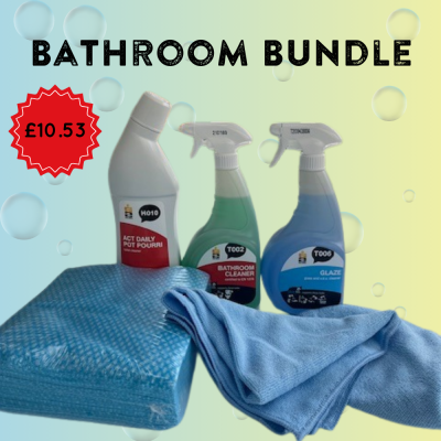 Bathroom Bundle of key cleaning products