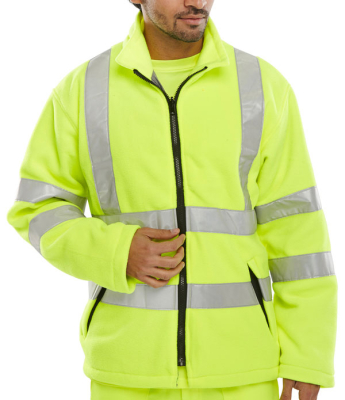 Carnoustie Fleece Jacket Hi Viz Yellow 3XL