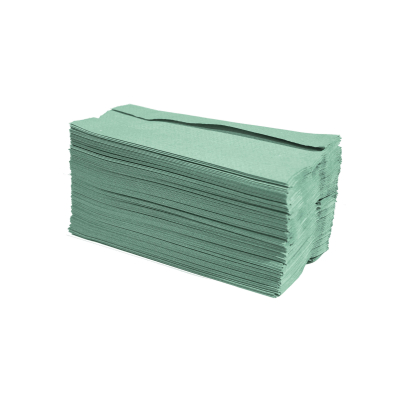 1 Ply Green C-Fold Hand Towels