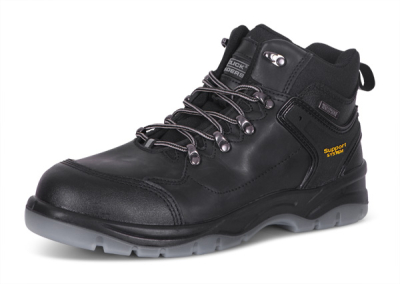 Hiker Boot Black Steel midsole protection Size 6