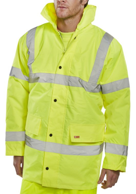 Hi Viz Constructor Jacket Yellow Small