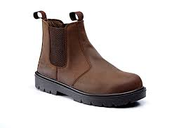 Dark Brown Waxy Leather Chelsea Boot SBP SRC