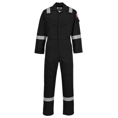 Portwest Flame Resistant Anti Static Coverall REG Navy XS